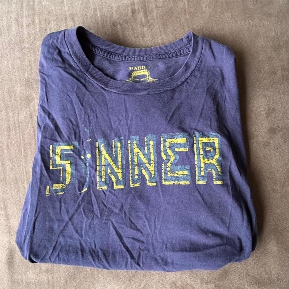 Navy Sinner tee